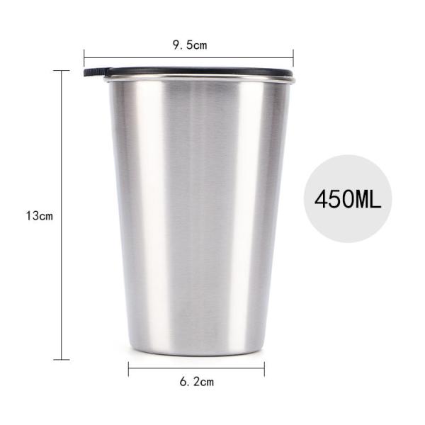 Factory Double Wall Stainless Steel Vacuum Insulated Coffee Tumbler Portable Wine Mugs
