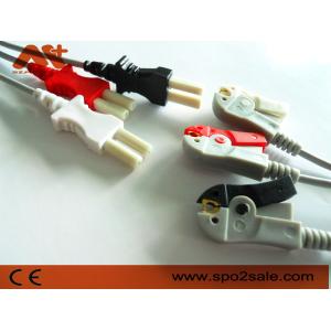 Spacelabs Compatible 3 lead clip ECG Leadwire - 700-0006-00
