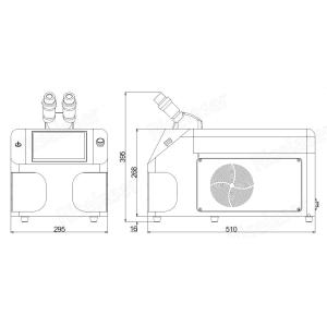 Integrated Touch Screen Welding Laser Machine 1064nm Wavelength CE Certificated