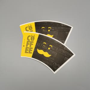 Environmentally Friendly Dispoable 160GSM 12oz Paper Cup Fan