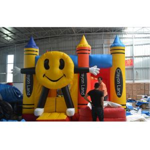 Quality Commercial Grade Inflatable Bounce House 100% PVC Crayon Jump Combo for sale