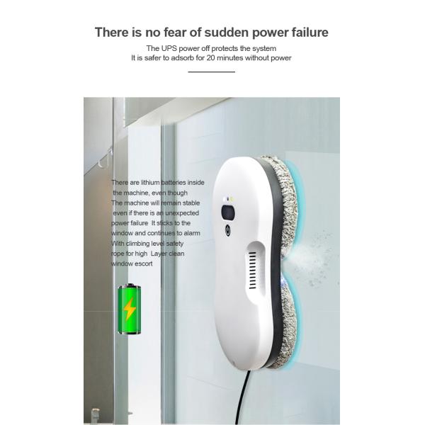 Xiaomi Hobot Ultrasonic Water Spray Window Cleaning Robot 80W Power 2800Pa Suction