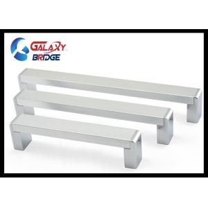 Quality Solid 192mm Kitchen Aluminium Cabinet Handles Square Cupboard Pulls Modern Dresser Knobs for sale
