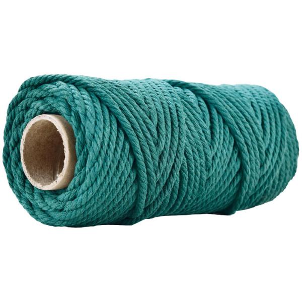 50m Dusty Pink Macrame Cord 5mm ISO9001 Pink Cotton Rope 3 Strands