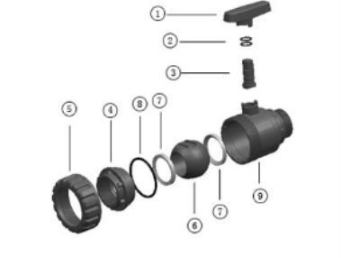 OEM PVC Plumbing Pipe Fittings Union Ball Valve for Bangladesh