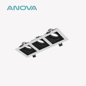 Recessed Spotlight Downlight Frame Triple-head GU10 MR16 Commercial Adjustable