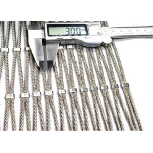 Diamond 302 Stainless Steel Ferrule Rope Mesh Balcony Infill