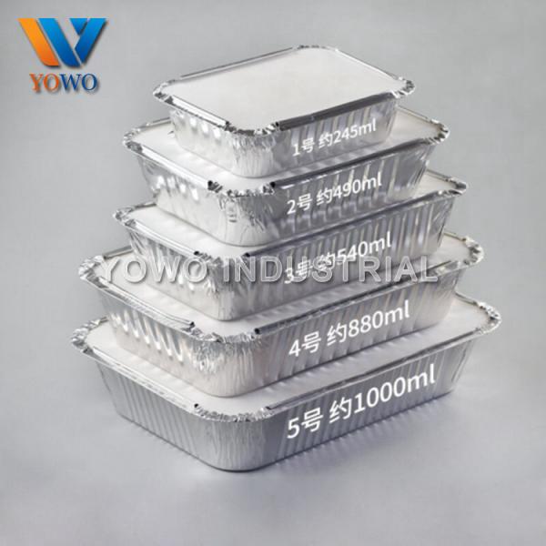 Buy 0.06mm 245ml Disposable Aluminum Foil Food Containers at wholesale prices