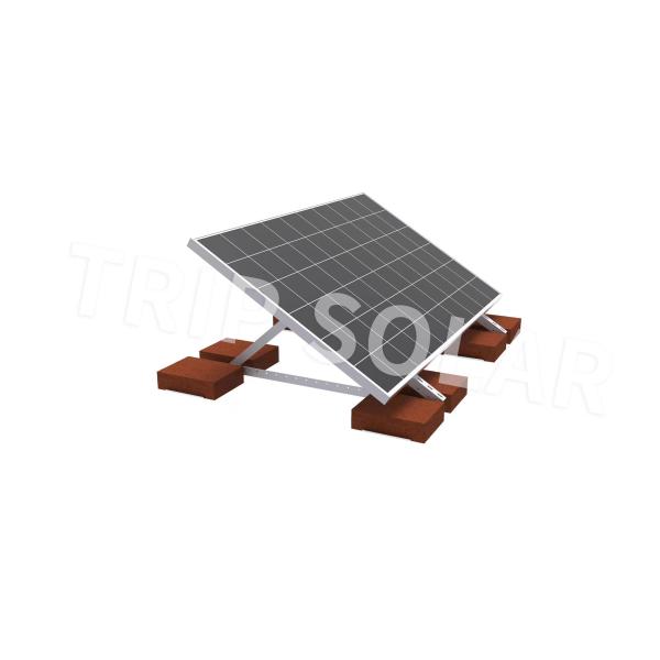 25-30 Years of Service Life Solar Railing Ballasted Roof Mounting System for Flat Roof