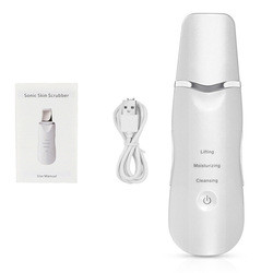 Ultrasonic Skin Scrubber Deep Cleaning Face Scrubber Vibrating Facial Cleansing