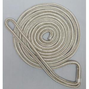 9mmx15ft Double Briaded Nylon Dock Line With Spliced Eyes