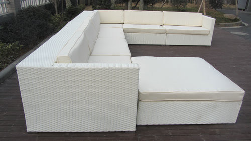 Buy 8pcs cheap PE rattan garden sofas at wholesale prices