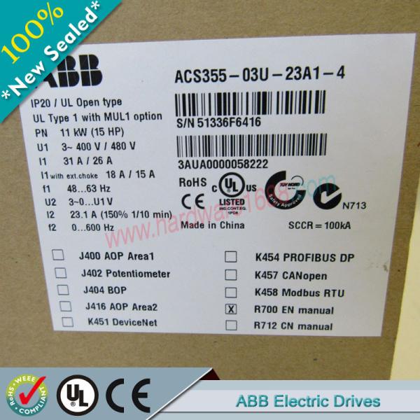 Buy ABB ACS355 Series Drives ACS355-03E-38A0-4 / ACS35503E38A04 at wholesale prices