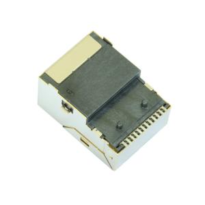 JSFU13160304 Surface Mount SMT RJ45 Connector 10/100Mbps With LED LPJ19914BGNL