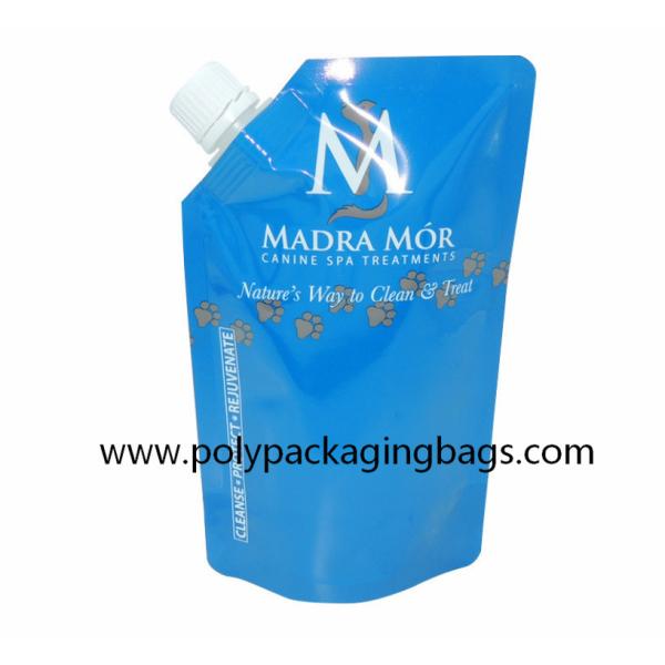 Buy Folding Hair Care Essence Self Suction Nozzle Bag 500ml Stand Up Spout Pouch Bags at wholesale prices