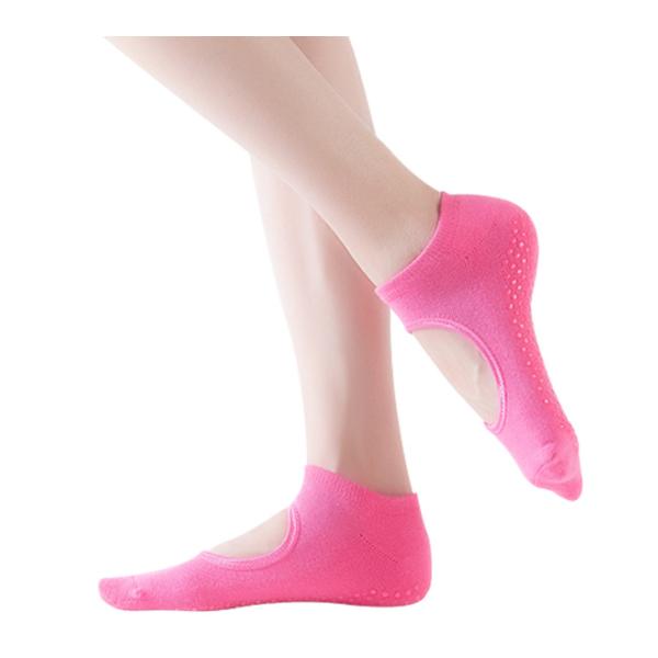 Cotton Yoga Grip Socks With Belt Pilates Fitnnes Custom Yoga Socks Anti Slip