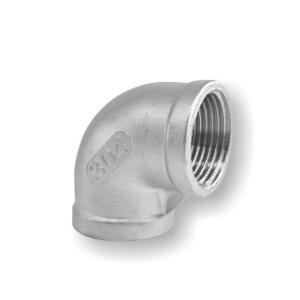 China 90 Degree Stainless Steel Elbow Pipe SS Inner Screw Bent Female Casting Threaded on sale