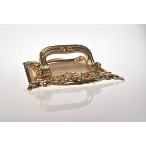 Luxury Design Plastic Coffin Handles Gold Plating OEM / ODM Acceptable