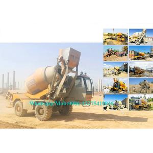 Rotating Drum Concrete Cement Mixer Machine Self Loading Mobile Type 2.0M3