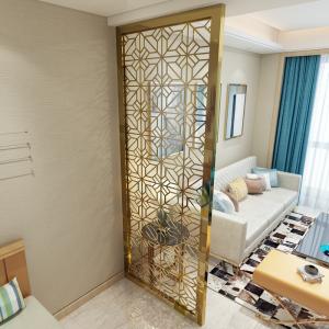 Rose Gold 201 Stainless Steel Room Divider Strong Support