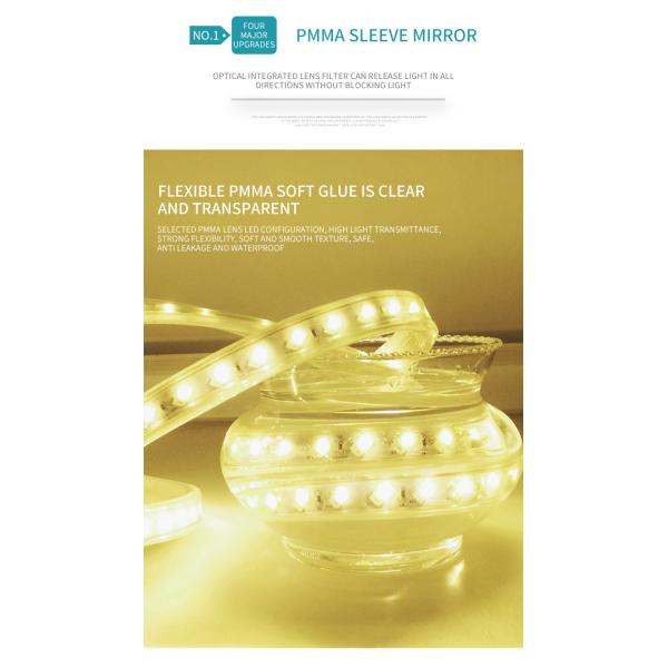 Decorative Ceiling Flexible LED Strip Lights Waterproof 180 Beads 11W