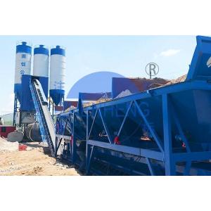 Fixed Type Floating HZS90 Concrete Batching Plant, 4100mm Aggregate Batching