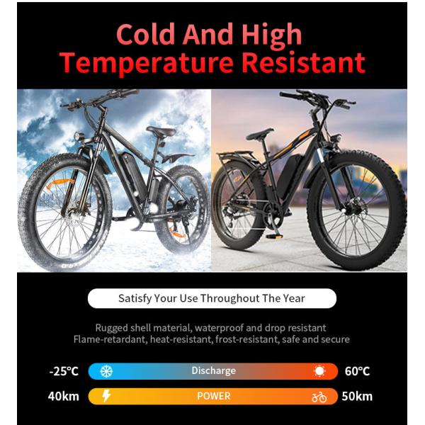 48V 10Ah Hailong Folding Electric Bike Battery 500 Times PC ABS Case