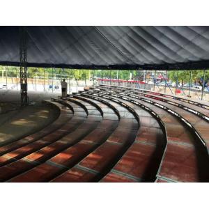 Special Customized PVC Event Tent , Red And Yellow PVC Tarp Tent Roof Cover With