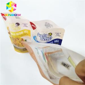 Customized Plastic Stand Up Pouch , Aluminium Foil Pouch Logo Heat Resistant