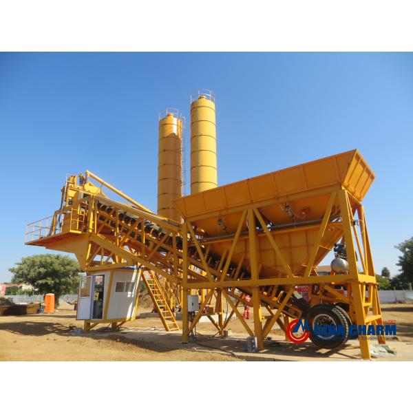 YHZS50 Mobile Concrete Batching Plant Concrete Mixing Plant With 50m3/Hr