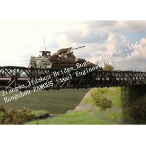 Quality Compact 200- Type Single Span Bailey Truss Bridge Quickly Installation For Army for sale