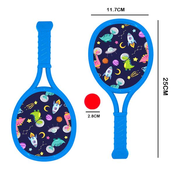 Promotional Plastic Toys Set Cartoon Racket For Parent Child Outdoor Activities