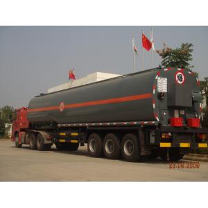 China 40000L Hot Asphalt Transport Tanker Round Shape Three Axle Semitrailer on sale