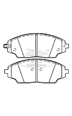 Buy Chevrolet Aveo, Ceramic Brake Pad, D1702, 95025848, F at wholesale prices