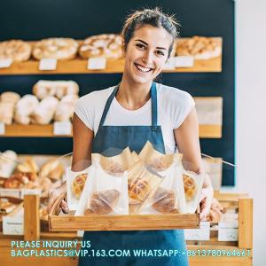 Heat-Sealable Bakery Bags Wax Paper Cookie Bags For Packaging Bag Baked Paper