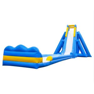 Aldult Outdoor Rental Inflatable Large Water Slides With Pool