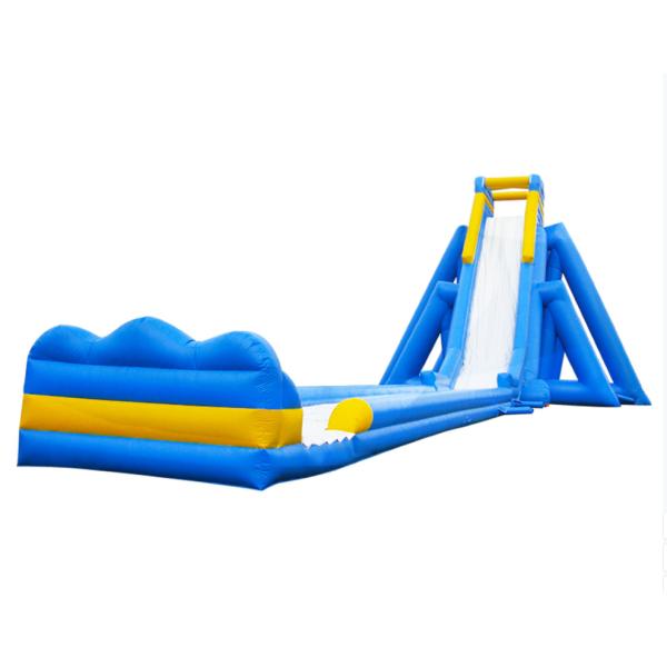 Buy Aldult  Outdoor Rental Inflatable Large Water Slides With Pool at wholesale prices