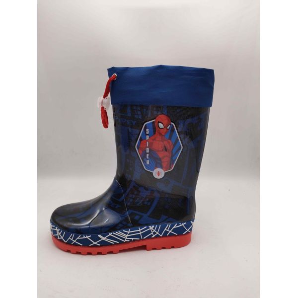 PVC Kids Character Rain Boots With Removable Lining Wellington Chelsea Style