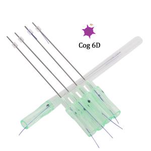China Beauty injection absorbable suture barbed antiaging pdo thread Cog 6D 19G face lift on sale
