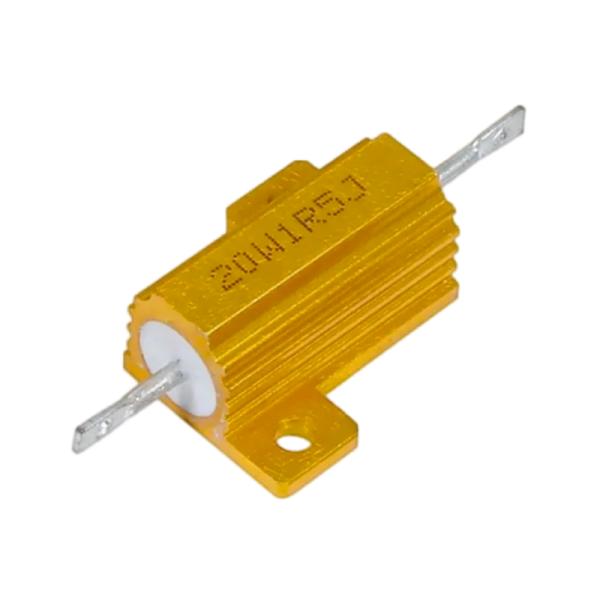 High Power Gold Aluminum Shell Wire Wound Resistor 20W OEM ODM