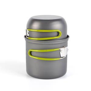China Aluminum Camping Cookware With Lightweight Potand Carry Mesh Bag on sale