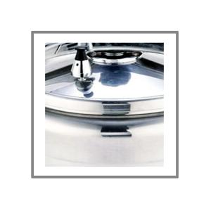 80Kpa Aluminium Pressure Cooker Marble Coated Polished