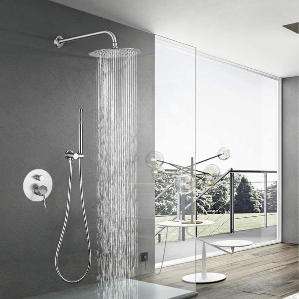 High Pressure Modern Shower Head Sets , Rainfall Replacement Shower Trim Kits