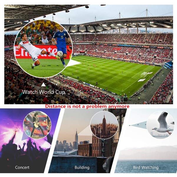 HD Cell Phone Camera Lens 12X50 MONOCULAR TELESCOPE WITH SMARTPHONE HOLDER And Tripod