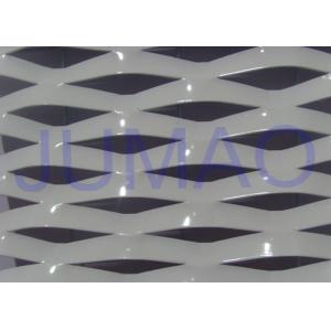 Electric Galvanized Aluminum Expanded Metal , White Metal Sheet With Holes