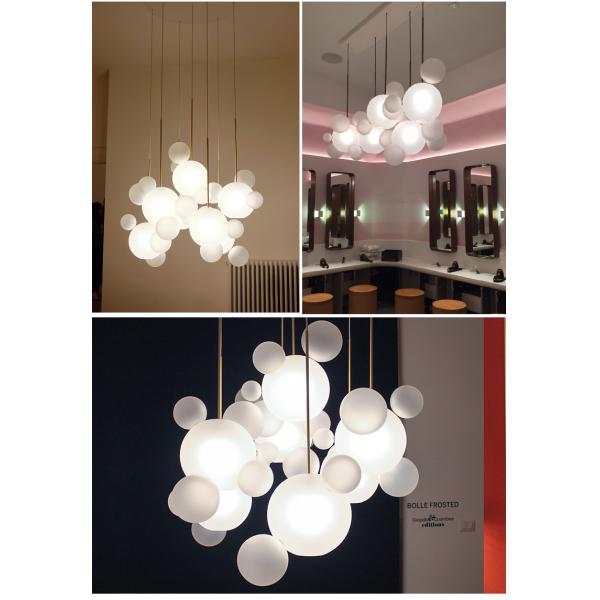 White glass unique glass Kitchen Bedroom pendant lights hanging lamp Fixtures (WH-GP-09)
