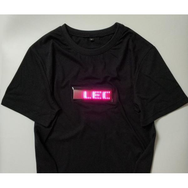 Buy wholesale  New programmable LED message T shirt for DJ club moving sign led advertising display flashing LED T-shirt at wholesale prices