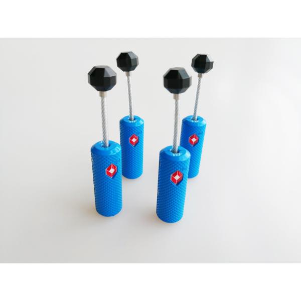 Lightweight TSA Combination Padlock Black Color Durable For Travel Bag