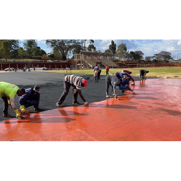 13mm Synthetic Sports Surfaces BWF FIBA Synthetic Jogging Track