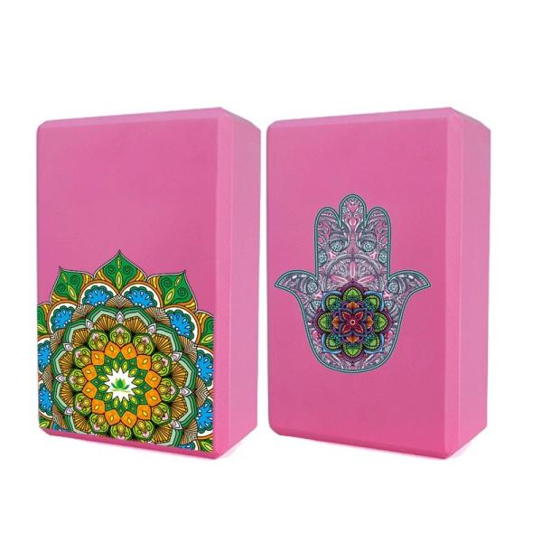 Printed Fitness Pilates Exercise EVA Gym Yoga Block
